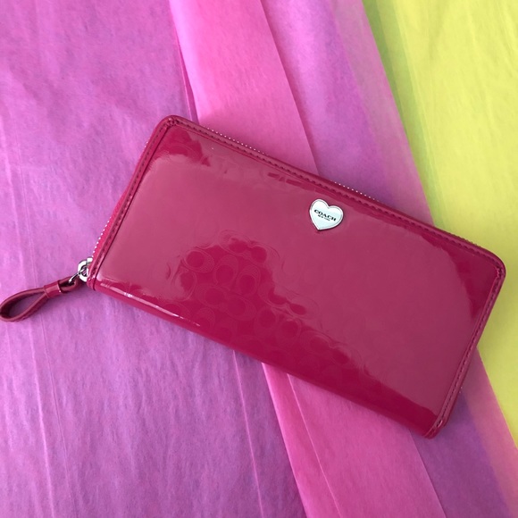 Coach Handbags - Coach Perforated Embossed Liquid Gloss Accordion